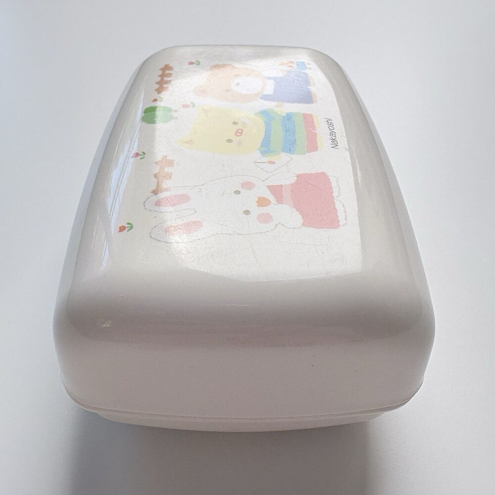 Vtg Sanrio Cheery Chums Soap Dish Retro Nakayoshi Bright Colors on White Japan - Picture 4 of 10